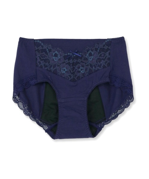 fran de lingerie（フランデランジェリー）の「fran SanitaryShorts サニタリーショーツ コーディネートナイト用ウィング対応（ショーツ・レディース・ブルー/ブラック/ネイビー/サックスブルー/ピンク/クリアブラック/ダークブルー/サーモンピンク/ミント/シルバーグレー・L/M/3L/LL/S）」の12枚目の写真