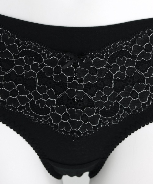 fran de lingerie（フランデランジェリー）の「fran SanitaryShorts サニタリーショーツ コーディネートナイト用ウィング対応（ショーツ・レディース・ブルー/ブラック/ネイビー/サックスブルー/ピンク/クリアブラック/ダークブルー/サーモンピンク/ミント/シルバーグレー・L/M/3L/LL/S）」の16枚目の写真