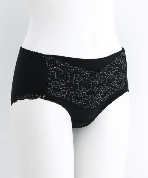 fran de lingerie（フランデランジェリー）の「fran SanitaryShorts サニタリーショーツ コーディネートナイト用ウィング対応（ショーツ・レディース・ブルー/ブラック/ネイビー/サックスブルー/ピンク/クリアブラック/ダークブルー/サーモンピンク/ミント/シルバーグレー・L/M/3L/LL/S）」の17枚目の写真