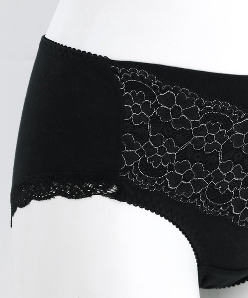 fran de lingerie（フランデランジェリー）の「fran SanitaryShorts サニタリーショーツ コーディネートナイト用ウィング対応（ショーツ・レディース・ブルー/ブラック/ネイビー/サックスブルー/ピンク/クリアブラック/ダークブルー/サーモンピンク/ミント/シルバーグレー・L/M/3L/LL/S）」の18枚目の写真