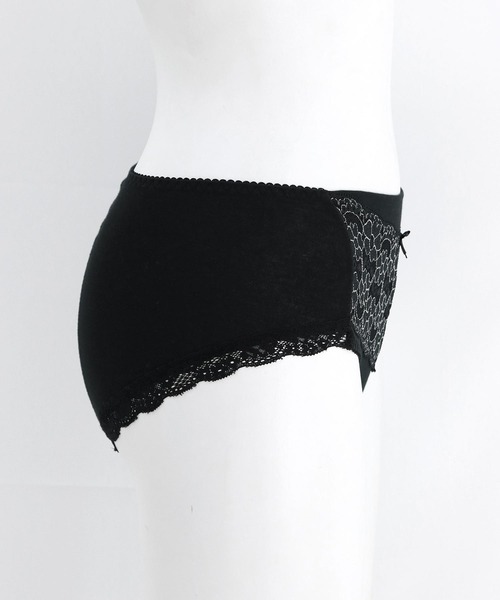 fran de lingerie（フランデランジェリー）の「fran SanitaryShorts サニタリーショーツ コーディネートナイト用ウィング対応（ショーツ・レディース・ブルー/ブラック/ネイビー/サックスブルー/ピンク/クリアブラック/ダークブルー/サーモンピンク/ミント/シルバーグレー・L/M/3L/LL/S）」の19枚目の写真