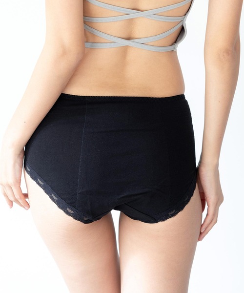 fran de lingerie(フランデランジェリー)の「fran SanitaryShorts サニタリーショーツ コーディネートナイト用ウィング対応(ショーツ・レディース・ブルー/ブラック/ネイビー/サックスブルー/ピンク/クリアブラック/ダークブルー/サーモンピンク/ミント/シルバーグレー・L/M/3L/LL/S)」の17枚目の写真