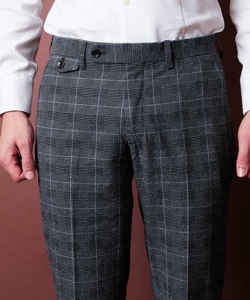 MICHEL KLEIN HOMME (ミッシェルクランオム)の「スラックス(EVALET HIGHLAND サッカー)(スラックス・メンズ・チャコールグレー・SMALL/MEDIUM/LARGE/X-LARGE/XX-LARGE/X-SMALL)」の6枚目の写真