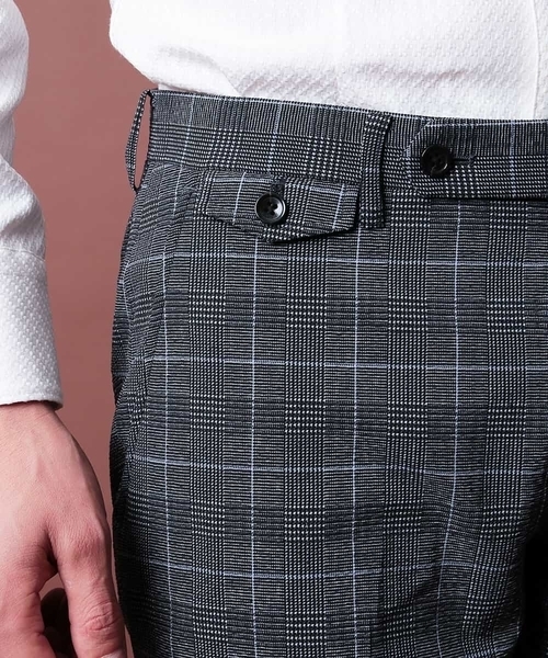 MICHEL KLEIN HOMME (ミッシェルクランオム)の「スラックス(EVALET HIGHLAND サッカー)(スラックス・メンズ・チャコールグレー・SMALL/MEDIUM/LARGE/X-LARGE/XX-LARGE/X-SMALL)」の7枚目の写真