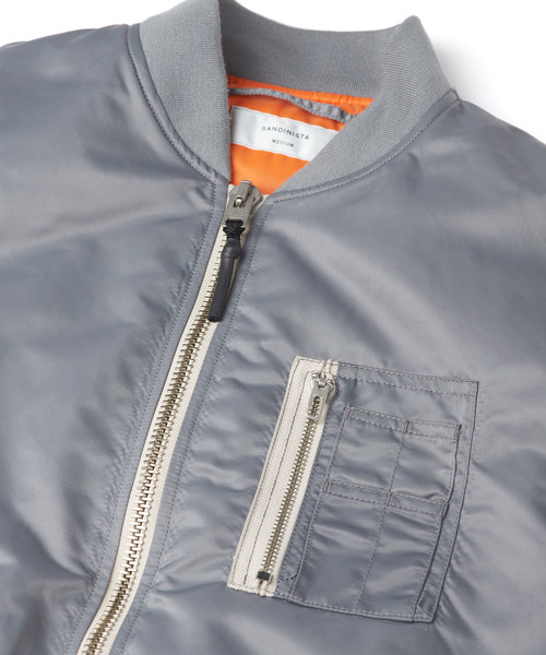 Sandinista（サンディニスタ）の「Modernize MA-1/ エム・エー・ワン（MA-1・メンズ・ブラック/グレー/オリーブ・SMALL/MEDIUM/LARGE）」の5枚目の写真