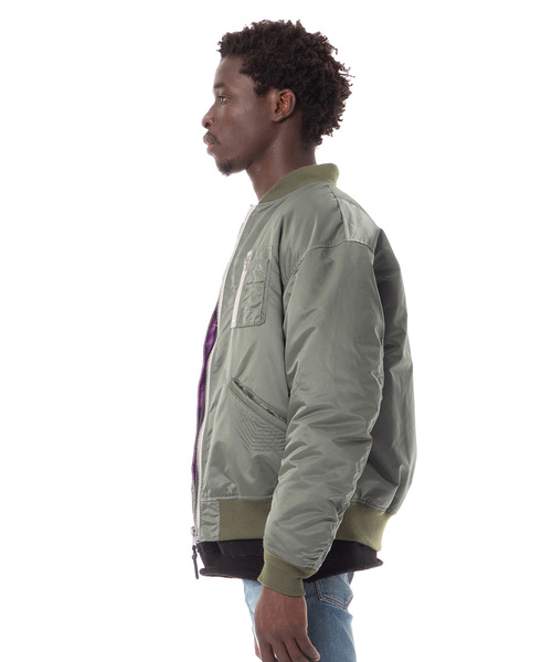 Sandinista（サンディニスタ）の「Modernize MA-1/ エム・エー・ワン（MA-1・メンズ・ブラック/グレー/オリーブ・SMALL/MEDIUM/LARGE）」の16枚目の写真