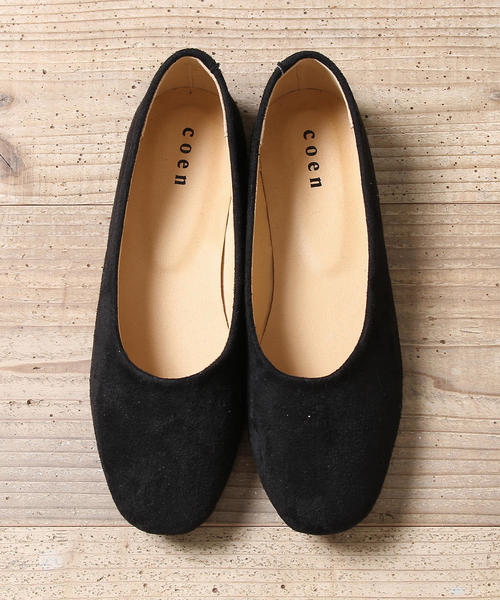 coen（コーエン）の「【2018FW新作】スクエアフラットシューズ（パンプス・レディース・パープル/ブラック/オリーブ・S/M/L）」の7枚目の写真