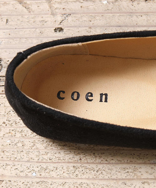 coen（コーエン）の「【2018FW新作】スクエアフラットシューズ（パンプス・レディース・パープル/ブラック/オリーブ・S/M/L）」の4枚目の写真