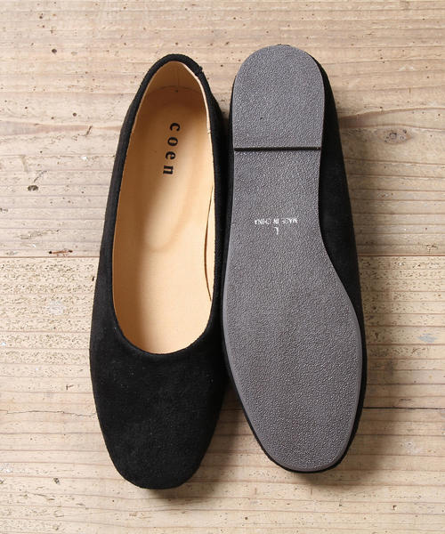 coen（コーエン）の「【2018FW新作】スクエアフラットシューズ（パンプス・レディース・パープル/ブラック/オリーブ・S/M/L）」の20枚目の写真