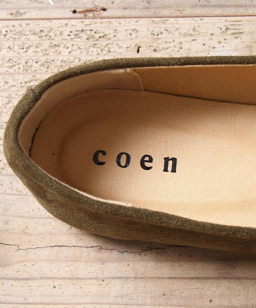 coen（コーエン）の「【2018FW新作】スクエアフラットシューズ（パンプス・レディース・パープル/ブラック/オリーブ・S/M/L）」の16枚目の写真