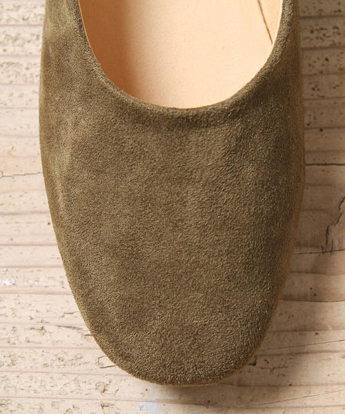 coen（コーエン）の「【2018FW新作】スクエアフラットシューズ（パンプス・レディース・パープル/ブラック/オリーブ・S/M/L）」の15枚目の写真