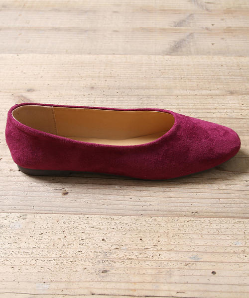 coen（コーエン）の「【2018FW新作】スクエアフラットシューズ（パンプス・レディース・パープル/ブラック/オリーブ・S/M/L）」の11枚目の写真