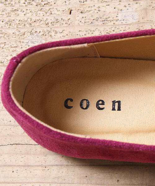 coen（コーエン）の「【2018FW新作】スクエアフラットシューズ（パンプス・レディース・パープル/ブラック/オリーブ・S/M/L）」の10枚目の写真