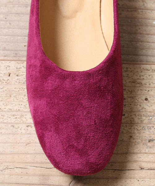 coen（コーエン）の「【2018FW新作】スクエアフラットシューズ（パンプス・レディース・パープル/ブラック/オリーブ・S/M/L）」の9枚目の写真