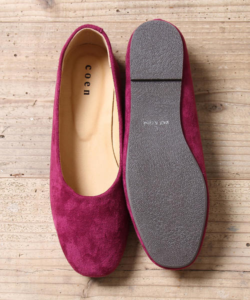 coen（コーエン）の「【2018FW新作】スクエアフラットシューズ（パンプス・レディース・パープル/ブラック/オリーブ・S/M/L）」の8枚目の写真