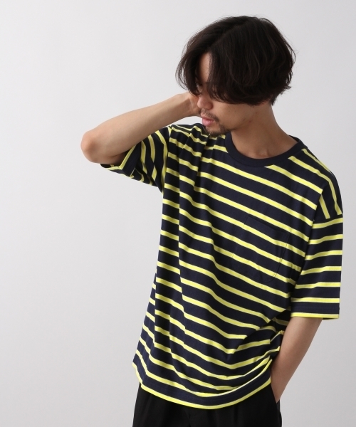 RAGEBLUE(レイジブルー)の「マルチボーダーTシャツ/799843(Tシャツ/カットソー・メンズ・ホワイト/ブラック/ネイビー・MEDIUM/LARGE)」の3枚目の写真