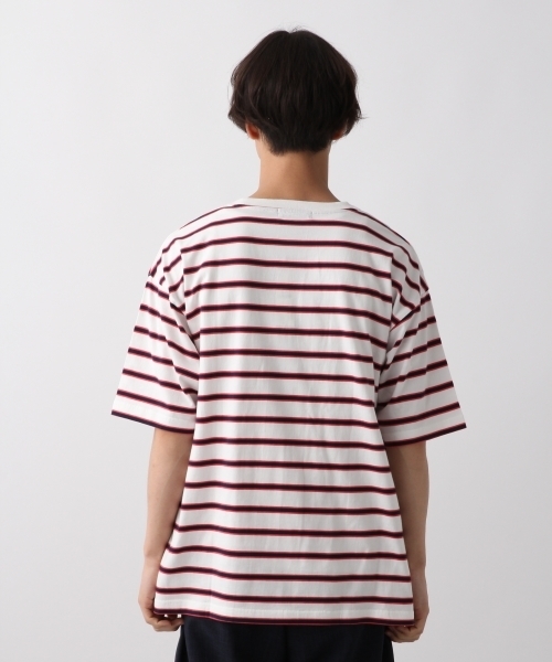 RAGEBLUE(レイジブルー)の「マルチボーダーTシャツ/799843(Tシャツ/カットソー・メンズ・ホワイト/ブラック/ネイビー・MEDIUM/LARGE)」の9枚目の写真