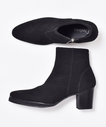 endevice | スエード レザー ジップ ヒールブーツ / ドレスブーツ endevice / エンデヴァイス(ブーツ)