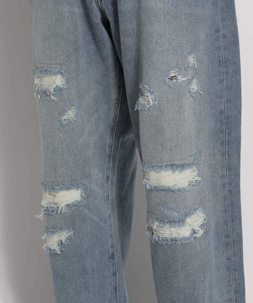 niko and...(ニコアンド)の「13オンスオーバーサイズパンツ(デニムパンツ・レディース・ライトブルー/ブルー・MEDIUM/LARGE)」の14枚目の写真