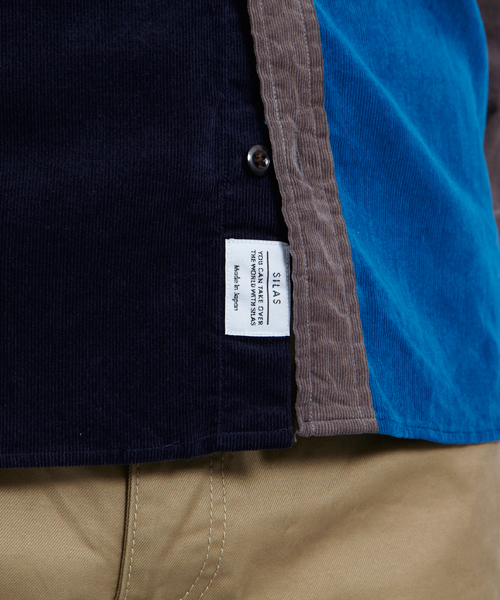 SILAS(サイラス)の「MULTI CORD SHIRT(シャツ/ブラウス・メンズ・バーガンディー/ブルー・1/2/3)」の7枚目の写真