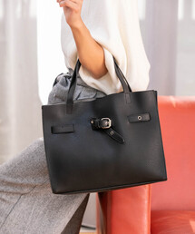 ベルトデザインハンドバッグ(ラージ)