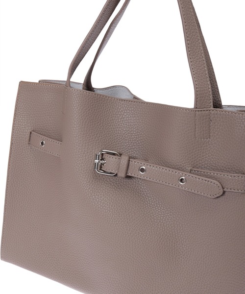 Edit Sheen(エディットシーン)の「ベルトデザインハンドバッグ(ラージ)(ハンドバッグ・レディース・ブラック/グレー/モカ・FREE)」の10枚目の写真