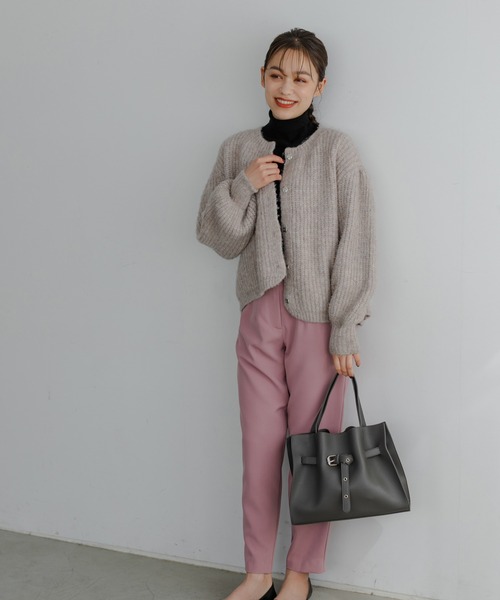 Edit Sheen(エディットシーン)の「ベルトデザインハンドバッグ(ラージ)(ハンドバッグ・レディース・ブラック/グレー/モカ・FREE)」の18枚目の写真