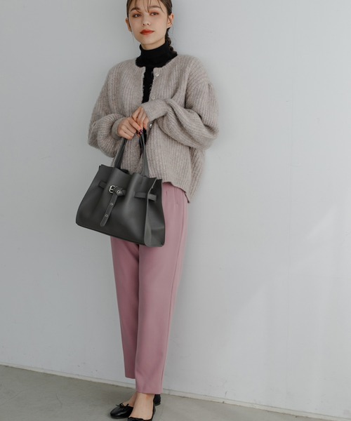 Edit Sheen(エディットシーン)の「ベルトデザインハンドバッグ(ラージ)(ハンドバッグ・レディース・ブラック/グレー/モカ・FREE)」の19枚目の写真