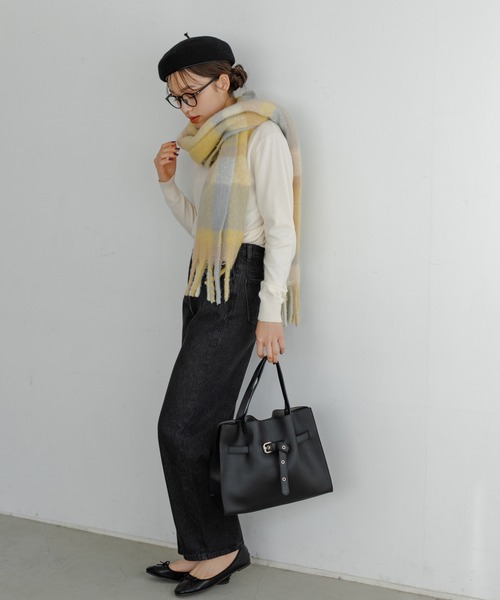 Edit Sheen(エディットシーン)の「ベルトデザインハンドバッグ(ラージ)(ハンドバッグ・レディース・ブラック/グレー/モカ・FREE)」の22枚目の写真