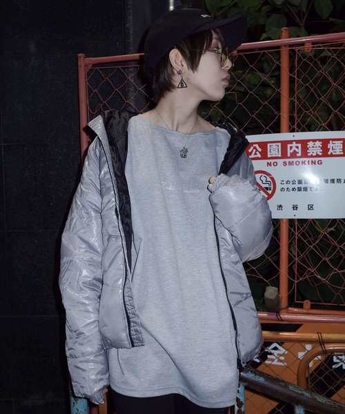 rovtski(ロフトスキー)の「LDS WT COLOR BLOUSON(ダウンジャケット/コート・レディース・ライトグレー/ブラック/パープル/レッド/ターコイズブルー/イエロー/ロイヤルブルー・FREE)」の3枚目の写真