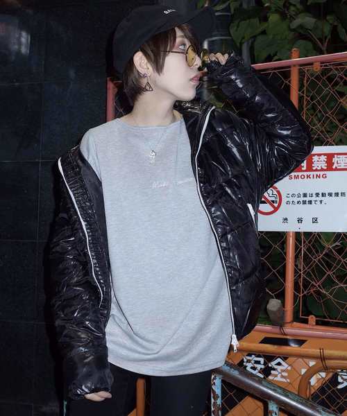 rovtski(ロフトスキー)の「LDS WT COLOR BLOUSON(ダウンジャケット/コート・レディース・ライトグレー/ブラック/パープル/レッド/ターコイズブルー/イエロー/ロイヤルブルー・FREE)」の2枚目の写真