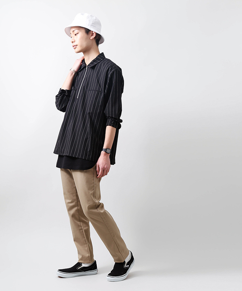 WEGO(ウィゴー)の「WEGO/【WEB限定】ワッフルラウンドロンT(Tシャツ/カットソー・メンズ・ホワイト/ブラック/杢グレー/ブラック系その他5/ダークオレンジ/ベージュ/ライトベージュ/ライム/ライトパープル/サックスブルー/ライトピンク/ピンク・MEDIUM/LARGE)」の18枚目の写真