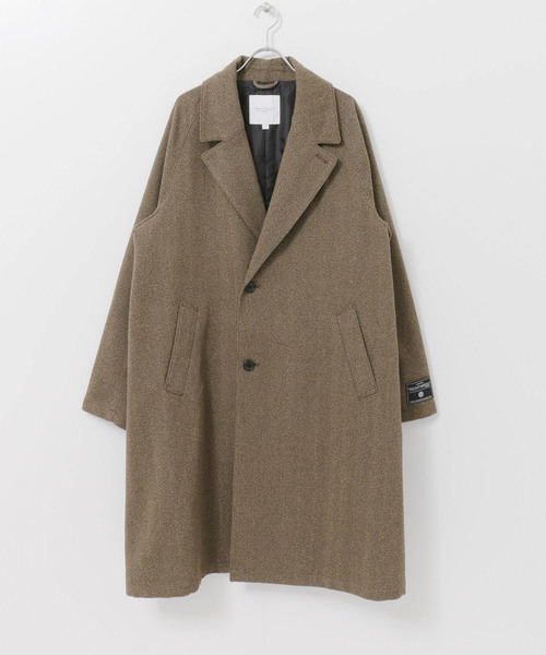 URBAN RESEARCH(アーバンリサーチ)の「TECH TWEED OVER COAT(その他アウター・メンズ・チェック/ブラウン/ブラック・MEDIUM/LARGE)」の8枚目の写真