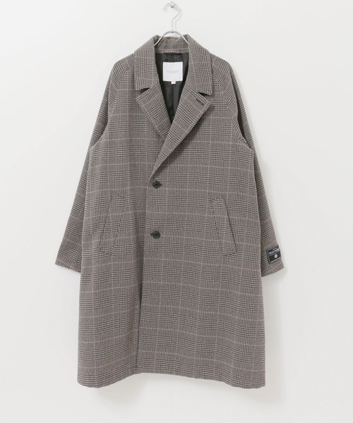 URBAN RESEARCH(アーバンリサーチ)の「TECH TWEED OVER COAT(その他アウター・メンズ・チェック/ブラウン/ブラック・MEDIUM/LARGE)」の22枚目の写真