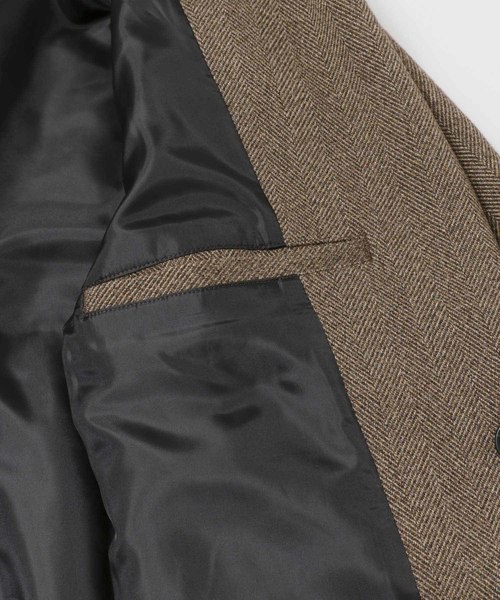 URBAN RESEARCH(アーバンリサーチ)の「TECH TWEED OVER COAT(その他アウター・メンズ・チェック/ブラウン/ブラック・MEDIUM/LARGE)」の14枚目の写真