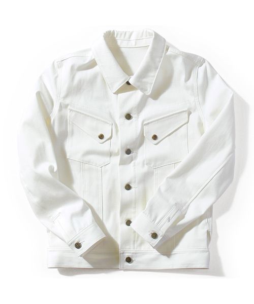 BEN DAVIS BLACKOUT COLLECTION(ベンデイビスブラックアウトコレクション)の「JEAN JACKET(デニムジャケット・メンズ・ブラック/ホワイト・SMALL/MEDIUM/LARGE)」の2枚目の写真