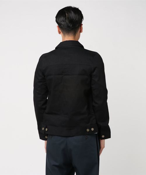 BEN DAVIS BLACKOUT COLLECTION(ベンデイビスブラックアウトコレクション)の「JEAN JACKET(デニムジャケット・メンズ・ブラック/ホワイト・SMALL/MEDIUM/LARGE)」の4枚目の写真