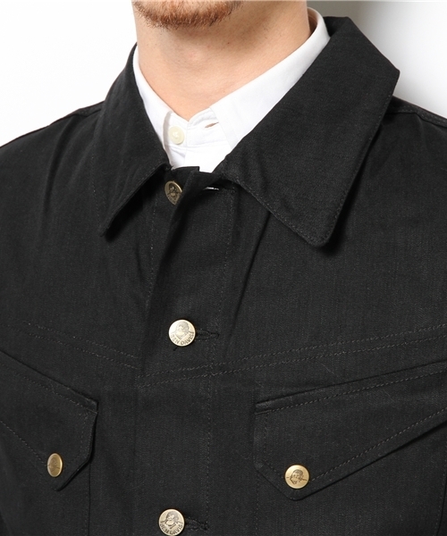 BEN DAVIS BLACKOUT COLLECTION(ベンデイビスブラックアウトコレクション)の「JEAN JACKET(デニムジャケット・メンズ・ブラック/ホワイト・SMALL/MEDIUM/LARGE)」の7枚目の写真