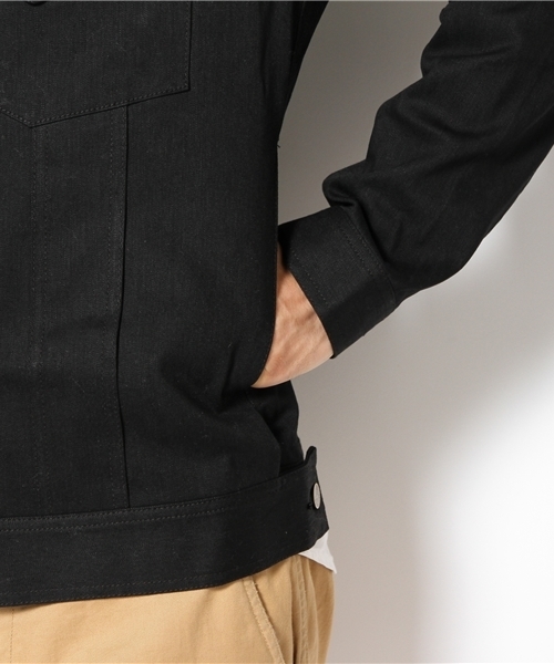 BEN DAVIS BLACKOUT COLLECTION(ベンデイビスブラックアウトコレクション)の「JEAN JACKET(デニムジャケット・メンズ・ブラック/ホワイト・SMALL/MEDIUM/LARGE)」の8枚目の写真