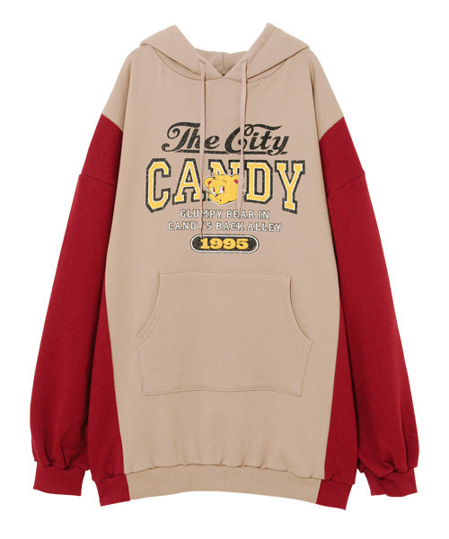 Candy Stripper（キャンディストリッパー）の「GLUMPY BEAR SWITCHED ワンピース（ワンピース・レディース・ブラック/ヘザーグレー/ボルドー・2）」の3枚目の写真