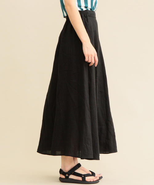 美品 ユナイテッドアローズ TOKYO 2,6万 フレンチリネン100%スカート BEAUTY&YOUTH UNITED ARROWS（ビューティーアンドユース