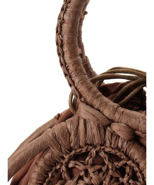 Ungrid（アングリッド）の「サークルモチーフコンビバッグ（ハンドバッグ・レディース・ブラウン/ベージュ・FREE）」の5枚目の写真