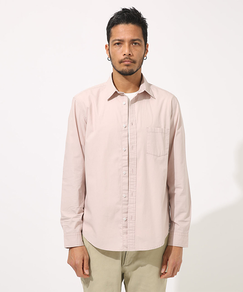 AZUL by moussy（アズールバイマウジー）の「COTTON DUNP BASIC SHIRT/コットンダンプベーシックシャツ（シャツ/ブラウス・メンズ・ホワイト/ベージュ/ネイビー/ピンク/ブラック系その他・SMALL/MEDIUM/LARGE/X-LARGE）」の19枚目の写真