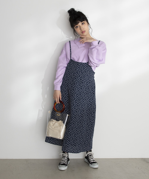 WEGO（ウィゴー）の「WEGO/カットリブショートスウェット（スウェット・レディース・ベージュ/オフホワイト/ピンク/ライトパープル・FREE）」の15枚目の写真