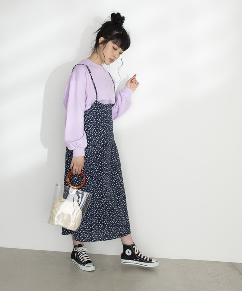 WEGO（ウィゴー）の「WEGO/カットリブショートスウェット（スウェット・レディース・ベージュ/オフホワイト/ピンク/ライトパープル・FREE）」の13枚目の写真