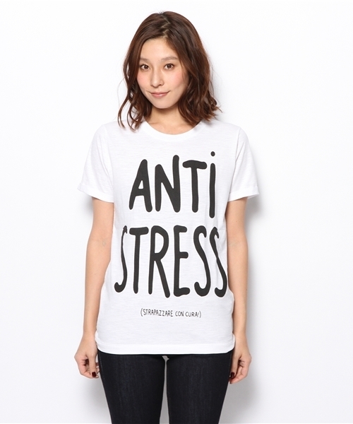 PLST（プラステ）の「Happiness is a 10＄ tee カットソー（Tシャツ/カットソー・レディース・ホワイト・SMALL）」の2枚目の写真