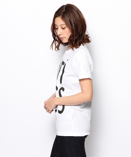 PLST（プラステ）の「Happiness is a 10＄ tee カットソー（Tシャツ/カットソー・レディース・ホワイト・SMALL）」の3枚目の写真