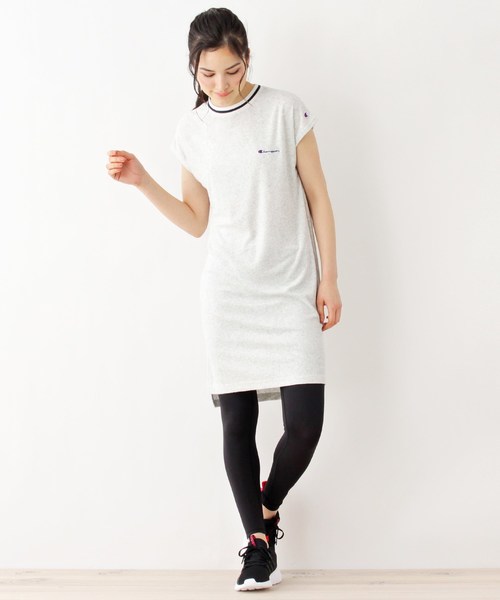 Champion(チャンピオン)の「【WEB限定】Champion パイル地ワンピース(ワンピース・レディース・オレンジ系その他5/ライトグレー系7/ネイビー系5・02/03)」の11枚目の写真