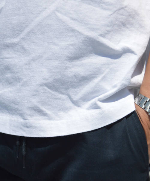 Champion（チャンピオン）の「Champion / チャンピオン T1011 US POCKET T-SHIRT（Tシャツ/カットソー・メンズ・ピンク/ブラック/ホワイト/ネイビー/グレー/ライトイエロー・M/L/XL）」の9枚目の写真