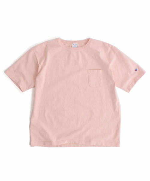 Champion（チャンピオン）の「Champion / チャンピオン T1011 US POCKET T-SHIRT（Tシャツ/カットソー・メンズ・ピンク/ブラック/ホワイト/ネイビー/グレー/ライトイエロー・M/L/XL）」の8枚目の写真